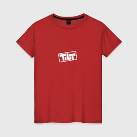 Женская футболка хлопок с принтом TILT , 100% хлопок | прямой крой, круглый вырез горловины, длина до линии бедер, слегка спущенное плечо | 16 | counterstrike | global offensive | memes | source | tilt | тильт