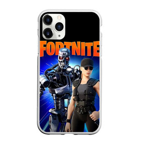 Чехол для iPhone 11 Pro Max матовый с принтом Fortnite терминатор , Силикон |  | fortnite | t 800 | terminator | терминатор