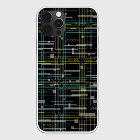 Чехол для iPhone 12 Pro Max с принтом Cyberpunk Tartan , Силикон |  | cyberpunk | glitch | глитч | киберпанк | клетка | матрица | узор | футуристичный | шотландка