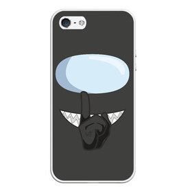 Чехол для iPhone 5/5S матовый с принтом AMONG US BLACK IMPOSTOR , Силикон | Область печати: задняя сторона чехла, без боковых панелей | purple | астронавт | мем | розовый | самозванец | трендовый | эмонг ас | яркий