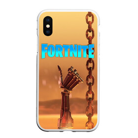 Чехол для iPhone XS Max матовый с принтом Fortnite терминатор , Силикон | Область печати: задняя сторона чехла, без боковых панелей | fortnite | t 800 | terminator | терминатор