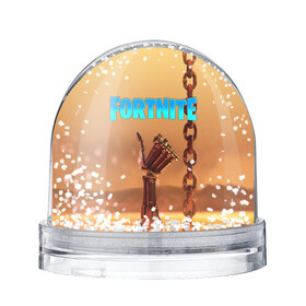 Снежный шар с принтом Fortnite терминатор , Пластик | Изображение внутри шара печатается на глянцевой фотобумаге с двух сторон | fortnite | t 800 | terminator | терминатор