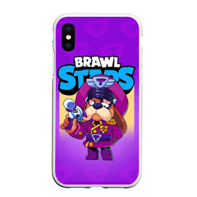 Чехол для iPhone XS Max матовый с принтом Генерал Гавс - Brawl Stars , Силикон | Область печати: задняя сторона чехла, без боковых панелей | brawl | brawler | brawlstars | chromatic | colonel | legendary | ruffs | supercell | боец | бравл | бравлер | бравлпасс | бравлстарс | бравлстарсигра | лега | легендарка | новый перс | перс бравл | суперселл | суперцел | хр