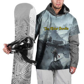 Накидка на куртку 3D с принтом The Elder Scrolls , 100% полиэстер |  | Тематика изображения на принте: skirim | tegunvteg | the elder scrolls | драконы | скайрим