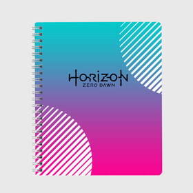 Тетрадь с принтом Horizon Zero Dawn , 100% бумага | 48 листов, плотность листов — 60 г/м2, плотность картонной обложки — 250 г/м2. Листы скреплены сбоку удобной пружинной спиралью. Уголки страниц и обложки скругленные. Цвет линий — светло-серый
 | aloy | antasy girl | art | artwork | digital art | fantasy | horizon | horizon: zero dawn | landscape | tallneck | tegunvteg | warrior fantasy | weapon | zero dawn