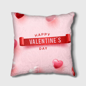 Подушка 3D с принтом День святого Валентина , наволочка – 100% полиэстер, наполнитель – холлофайбер (легкий наполнитель, не вызывает аллергию). | состоит из подушки и наволочки. Наволочка на молнии, легко снимается для стирки | 14 февраля | валентинка | день валентина | день влюблённых | день святого валентина | любовь | подарок девушке | подарок любимой | сердечки