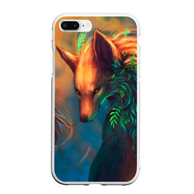 Чехол для iPhone 7Plus/8 Plus матовый с принтом Волшебная лиса , Силикон | Область печати: задняя сторона чехла, без боковых панелей | fox | foxy | животное | звери | лиса | лисенок | лисичка | милая | рыжая | фокс