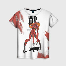 Женская футболка 3D с принтом Евангилион , 100% полиэфир ( синтетическое хлопкоподобное полотно) | прямой крой, круглый вырез горловины, длина до линии бедер | anime | eva | evangelion | nerv | аниме | анимэ | ева | евангилион | нерв | роботы | рэй | синдзи | япония