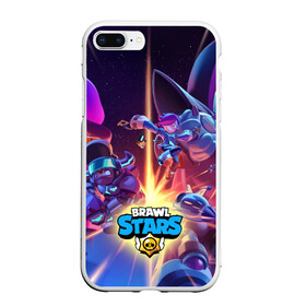 Чехол для iPhone 7Plus/8 Plus матовый с принтом Starr Force - Brawl Stars , Силикон | Область печати: задняя сторона чехла, без боковых панелей | brawl | brawler | brawlstars | chromatic | legendary | supercell | боец | бравл | бравлер | бравлпасс | бравлстарс | бравлстарсигра | булл | гавс | дэррил | колетт | лега | лу | новый перс | новый скин | перс бравл | суперс