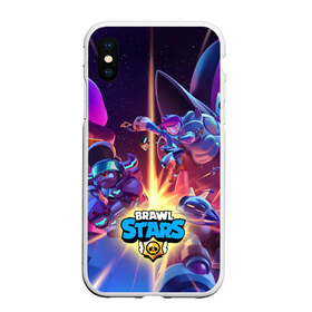 Чехол для iPhone XS Max матовый с принтом Starr Force - Brawl Stars , Силикон | Область печати: задняя сторона чехла, без боковых панелей | brawl | brawler | brawlstars | chromatic | legendary | supercell | боец | бравл | бравлер | бравлпасс | бравлстарс | бравлстарсигра | булл | гавс | дэррил | колетт | лега | лу | новый перс | новый скин | перс бравл | суперс