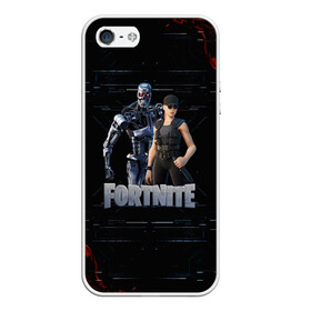 Чехол для iPhone 5/5S матовый с принтом Fortnite - Terminator , Силикон | Область печати: задняя сторона чехла, без боковых панелей | chapter 2 | fortnite | fortnite 3 | fortnite terminator | sarah connor and terminator 800 | t 800 | t 800 fortnite | сара коннор | скин t 800 | скин терминатора | терминатор | терминатор т 800 | фортнайт | фортнайт глава 2 | фортнайт тер