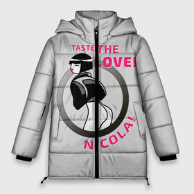 Женская зимняя куртка 3D с принтом НиКола Сyberpunk 2077 , верх — 100% полиэстер; подкладка — 100% полиэстер; утеплитель — 100% полиэстер | длина ниже бедра, силуэт Оверсайз. Есть воротник-стойка, отстегивающийся капюшон и ветрозащитная планка. 

Боковые карманы с листочкой на кнопках и внутренний карман на молнии | cyberpunk | cyberpunk 2077 | cyberpunk samurai | джонни силверхенд | киберпанк | киберпанк 2077 | киберпанк девушка | никола киберпанк 2077 | никола сyberpunk | реклама киберпанк | риклама киберпанк никола