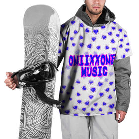 Накидка на куртку 3D с принтом OniixxOneMusic1 , 100% полиэстер |  | almas | music | neon | oniixxone | text