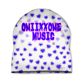 Шапка 3D с принтом OniixxOneMusic1 , 100% полиэстер | универсальный размер, печать по всей поверхности изделия | almas | music | neon | oniixxone | text