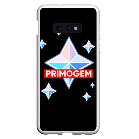 Чехол для Samsung S10E с принтом PRIMOGEM , Силикон | Область печати: задняя сторона чехла, без боковых панелей | genshin | genshin impact | legendary | primogem | roll | геншин | геншин импакт | молитва | примогем | хочу верить