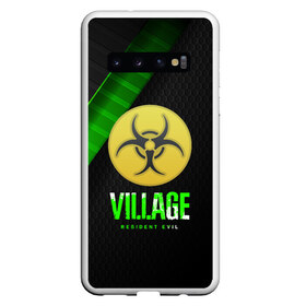 Чехол для Samsung Galaxy S10 с принтом RESIDENT EVIL VILLAGE , Силикон | Область печати: задняя сторона чехла, без боковых панелей | Тематика изображения на принте: biohazard | game | monster | resident evil | resident evil 8 | umbrella | umbrella corp | umbrella corporation | zombie | обитель зла