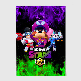 Постер с принтом Brawl Stars the StarrForce , 100% бумага
 | бумага, плотность 150 мг. Матовая, но за счет высокого коэффициента гладкости имеет небольшой блеск и дает на свету блики, но в отличии от глянцевой бумаги не покрыта лаком | Тематика изображения на принте: brawl | brawl ruffs | brawl stars | brawler | colette | colonel ruffs | leon | new brawler | ruffs | ruffus | space ox bull | starrforce | астробык булл | бравл | бравл гавс | бравл старс | бравлер | гавс | генерал пес | колетт | леон 