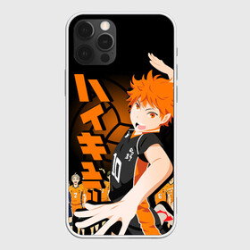 Чехол для iPhone 12 Pro Max с принтом ВОЛЕЙБОЛ!! / HAIKYUU!! , Силикон |  | anime | haikyu | haikyuu | karasuno | аниме | волейбол | ворон | карасуно | манга | мяч | сёё хината