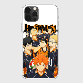 Чехол для iPhone 12 Pro Max с принтом ВОЛЕЙБОЛ!! / HAIKYUU!! , Силикон |  | anime | haikyu | haikyuu | karasuno | аниме | волейбол | ворон | карасуно | манга | мяч | сёё хината