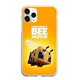 Чехол для iPhone 11 Pro Max матовый с принтом Minecraft bee movie , Силикон |  | Тематика изображения на принте: 