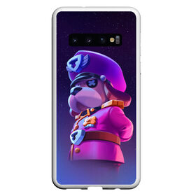 Чехол для Samsung Galaxy S10 с принтом ГЕНЕРАЛ ГАВС - BRAWL STARS , Силикон | Область печати: задняя сторона чехла, без боковых панелей | brawl stars | brawl stars 5 | brawl stars 5 сезон | ronin rufus | бравл старс | бравлы | гавс | генерал гавс | молния | ронин гавс | собака