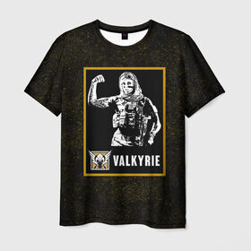 Мужская футболка 3D с принтом Valkyrie , 100% полиэфир | прямой крой, круглый вырез горловины, длина до линии бедер | r6s | rainbow six siege | valkyrie | валькирия | оперативник | персонаж