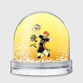 Снежный шар с принтом Fly High Haikyuu!! , Пластик | Изображение внутри шара печатается на глянцевой фотобумаге с двух сторон | fly high | haikyu | haikyuu | jump | аниме персонажи | волейбол | иероглифы | кенма козуме | лети высоко | логотипы аниме | мяч | ринтаро | сатори | спортсмен | шоё хинато | японские