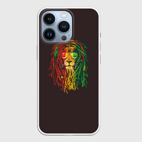 Чехол для iPhone 13 Pro с принтом Bob lion ,  |  | bob_marley | dreadlocks | hippie | jamaica | lion | reggae | боб марли | дреды | регги | хиппи | ямайка
