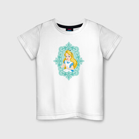 Детская футболка хлопок с принтом Алиса , 100% хлопок | круглый вырез горловины, полуприлегающий силуэт, длина до линии бедер | Тематика изображения на принте: alice | alice in wonderland | vdosadir | алиса | алиса в стране чудес