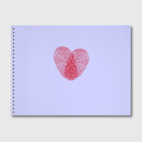 Альбом для рисования с принтом 2 Отпечатка Любовь , 100% бумага
 | матовая бумага, плотность 200 мг. | Тематика изображения на принте: 