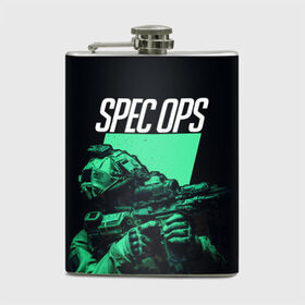 Фляга с принтом Spec Ops , металлический корпус | емкость 0,22 л, размер 125 х 94 мм. Виниловая наклейка запечатывается полностью | 