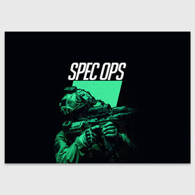 Поздравительная открытка с принтом Spec Ops , 100% бумага | плотность бумаги 280 г/м2, матовая, на обратной стороне линовка и место для марки
 | 