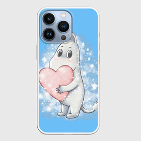 Чехол для iPhone 13 Pro с принтом Муми тролль с сердечком ,  |  | 14февраля | аниме | деньсвятоговалентина | любовь | мультфильм | муми тролль | мумидолина | мумитролли | мумитролль | сказка