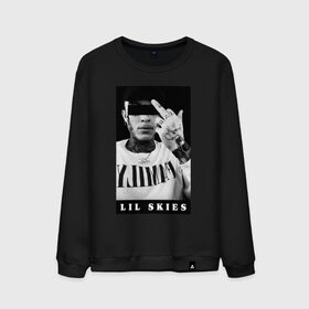 Мужской свитшот хлопок с принтом LIL SKIES Monochrome , 100% хлопок |  | lil. skies. лил | merch | rapper | shelby | unbothered | мерч | скайз | скайс