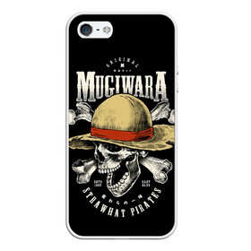 Чехол для iPhone 5/5S матовый с принтом MUGIWARA ONE PIECE , Силикон | Область печати: задняя сторона чехла, без боковых панелей | anime | luffy | one piece | onepiece | usopp | zoho | zoro | аниме | большой куш | ван пис | ванпис | вон пис | луфи | луффи | манки д луффи | пират | скелет | шляпа