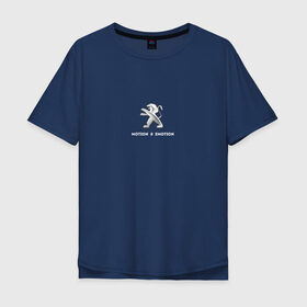 Мужская футболка хлопок Oversize с принтом Peugeot Motion & Emotion , 100% хлопок | свободный крой, круглый ворот, “спинка” длиннее передней части | auto | emotion | motion | peugeot | sport | авто | лого | логотип | пежо | пижо | спорт