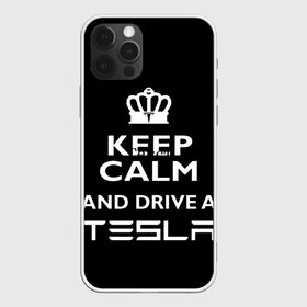 Чехол для iPhone 12 Pro Max с принтом Drive a Tesla! , Силикон |  | auto | model s | sport | tesla | авто | автомобиль | водитель | гонки | гонщик | король | корона | крутая | крутой | купить | лого | логотип | маск | машина | модель | спорт | тачка | тесла | тесло | электромобиль
