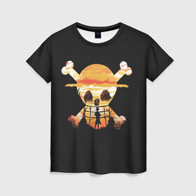 Женская футболка 3D с принтом One piece , 100% полиэфир ( синтетическое хлопкоподобное полотно) | прямой крой, круглый вырез горловины, длина до линии бедер | anime | one piece | аниме | анимэ | большой куш | ван пис | король пиратов | луффи | пират | пираты | пираты соломенной шляпы | рыжий шанкс | эйтиро одо