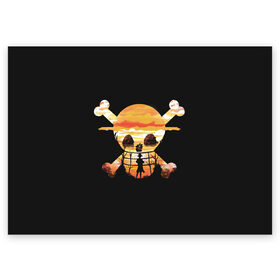 Поздравительная открытка с принтом One piece , 100% бумага | плотность бумаги 280 г/м2, матовая, на обратной стороне линовка и место для марки
 | Тематика изображения на принте: anime | one piece | аниме | анимэ | большой куш | ван пис | король пиратов | луффи | пират | пираты | пираты соломенной шляпы | рыжий шанкс | эйтиро одо