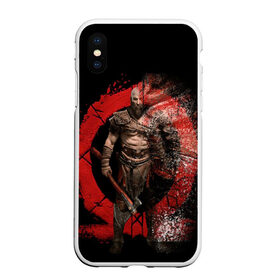 Чехол для iPhone XS Max матовый с принтом God of War | Cratos , Силикон | Область печати: задняя сторона чехла, без боковых панелей | cratos | god of war | omega | ps4 | xbox