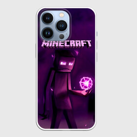 Чехол для iPhone 13 Pro с принтом Minecraft Слендермен ,  |  | Тематика изображения на принте: minecraft | алекс | белый | блоки | ведьма | взрывчатка | визера | волк | гаст | добывать | дракон | зеленый куб | зомби | игра | крафт | крипер | кубики | лошадка | майн | майнкрафт | манкрафт | овечка | оцелот