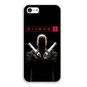 Чехол для iPhone 5/5S матовый с принтом Hitman III , Силикон | Область печати: задняя сторона чехла, без боковых панелей | 47 | hitman3 | io interactive | killer | pc