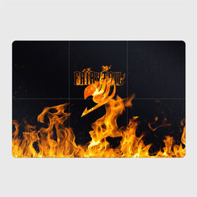Магнитный плакат 3Х2 с принтом Сказка о хвосте феи , Полимерный материал с магнитным слоем | 6 деталей размером 9*9 см | fairy tail | аниме | огонь | пламя | сказка о хвосте феи | хвост феи