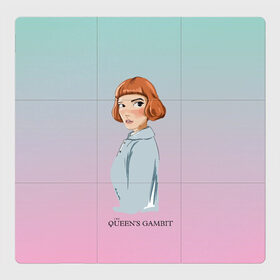 Магнитный плакат 3Х3 с принтом Queens Gambit Ход Королевы , Полимерный материал с магнитным слоем | 9 деталей размером 9*9 см | the queens gambit | бэт хармон | королева | милая девушка | рыжая | рыжая девушка | сериал | сериал про шахматы | ход королевы | шахматы | элизабет хармон