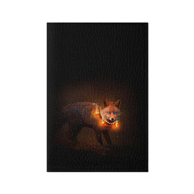 Обложка для паспорта матовая кожа с принтом Dark fox , натуральная матовая кожа | размер 19,3 х 13,7 см; прозрачные пластиковые крепления | fox | foxy | животное | звери | лиса | лисенок | лисичка | милая | рыжая | фокс