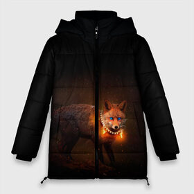 Женская зимняя куртка 3D с принтом Dark fox , верх — 100% полиэстер; подкладка — 100% полиэстер; утеплитель — 100% полиэстер | длина ниже бедра, силуэт Оверсайз. Есть воротник-стойка, отстегивающийся капюшон и ветрозащитная планка. 

Боковые карманы с листочкой на кнопках и внутренний карман на молнии | fox | foxy | животное | звери | лиса | лисенок | лисичка | милая | рыжая | фокс