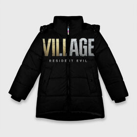 Зимняя куртка для девочек 3D с принтом Resident Evil Village , ткань верха — 100% полиэстер; подклад — 100% полиэстер, утеплитель — 100% полиэстер. | длина ниже бедра, удлиненная спинка, воротник стойка и отстегивающийся капюшон. Есть боковые карманы с листочкой на кнопках, утяжки по низу изделия и внутренний карман на молнии. 

Предусмотрены светоотражающий принт на спинке, радужный светоотражающий элемент на пуллере молнии и на резинке для утяжки. | lady dimitrescu | resident evil | resident evil 8 | vampire | village | вампир | деревня | итан уинтерс | крис рэдфилд | леди димитреску | мем | резидент ивел | резидент ивел 8