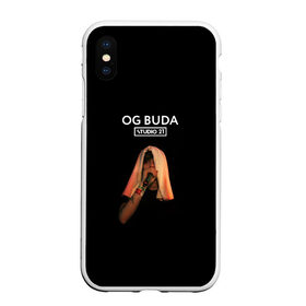 Чехол для iPhone XS Max матовый с принтом OG Buda , Силикон | Область печати: задняя сторона чехла, без боковых панелей | Тематика изображения на принте: melon music | og buda | опг сити | русский рэп | рэп | тюмень | хип хоп