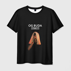 Мужская футболка 3D с принтом OG Buda , 100% полиэфир | прямой крой, круглый вырез горловины, длина до линии бедер | melon music | og buda | опг сити | русский рэп | рэп | тюмень | хип хоп