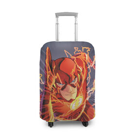 Чехол для чемодана 3D с принтом The Flash , 86% полиэфир, 14% спандекс | двустороннее нанесение принта, прорези для ручек и колес | barry allen | the flash | vdzabma | барри аллен | флэш